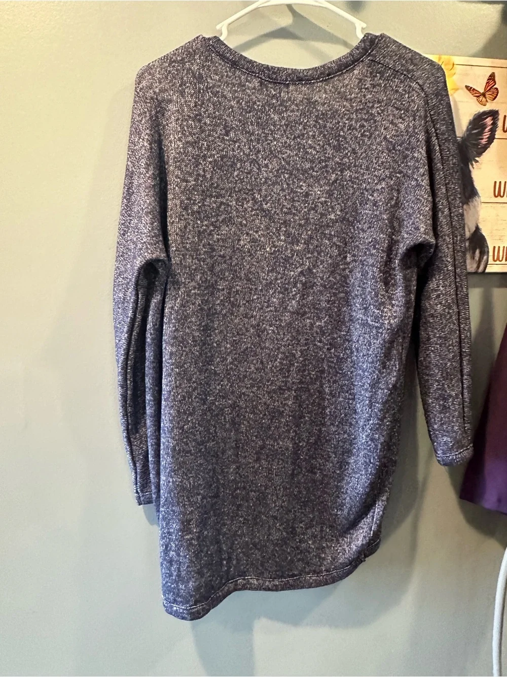 Old Navy Open-Front Navy Heather Cardigan Sweater